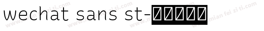 wechat sans st字体转换